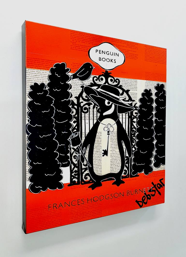 Original Black & White Animal Painting by Deborah Lang