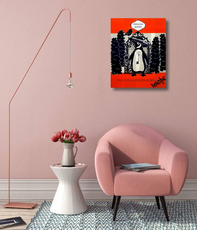 Original Black & White Animal Painting by Deborah Lang