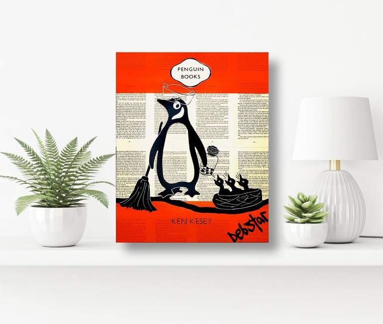 Original Black & White Animal Painting by Deborah Lang