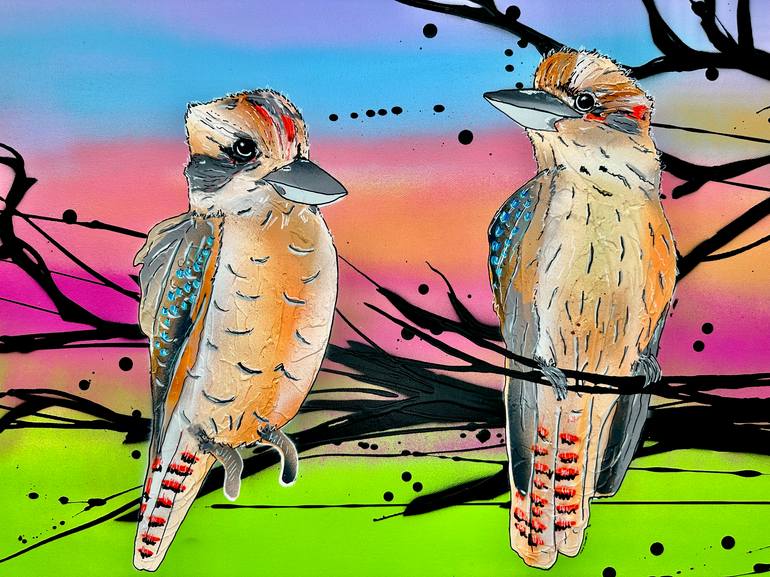 Original Modern Animal Painting by Deborah Lang