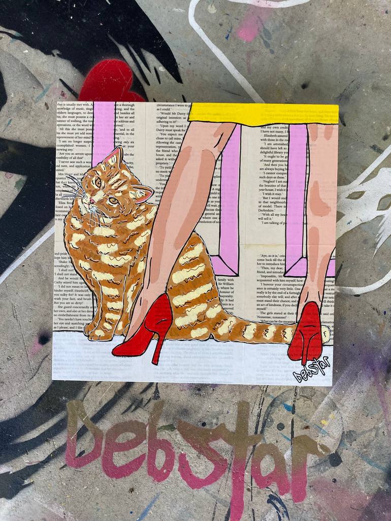 Original Contemporary Animal Painting by Deborah Lang