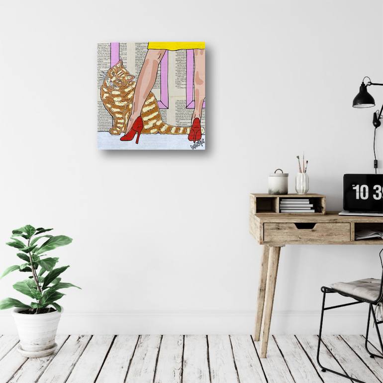 Original Contemporary Animal Painting by Deborah Lang