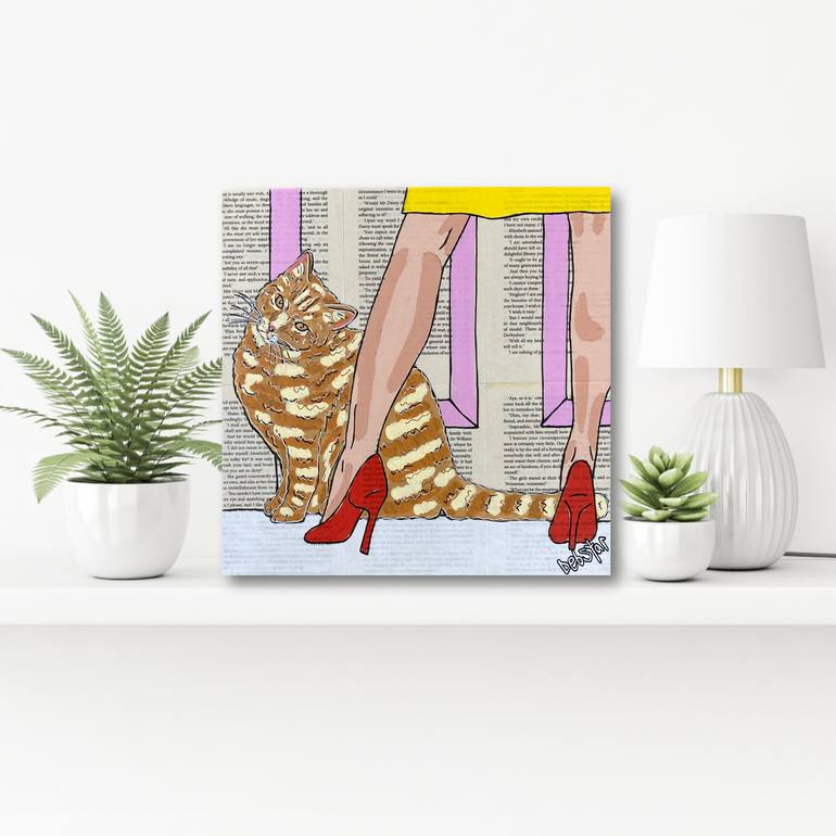 Original Contemporary Animal Painting by Deborah Lang