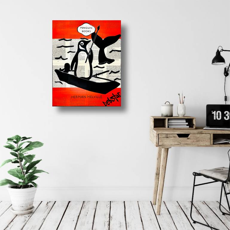 Original Black & White Animal Painting by Deborah Lang