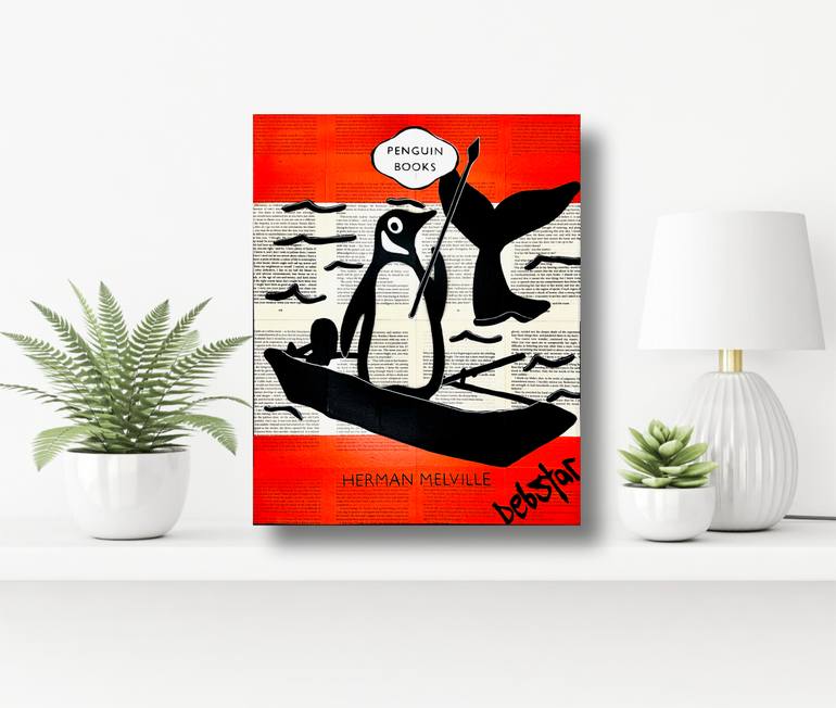 Original Black & White Animal Painting by Deborah Lang