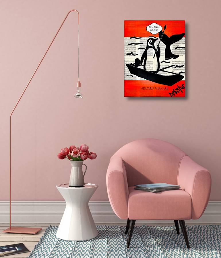 Original Black & White Animal Painting by Deborah Lang