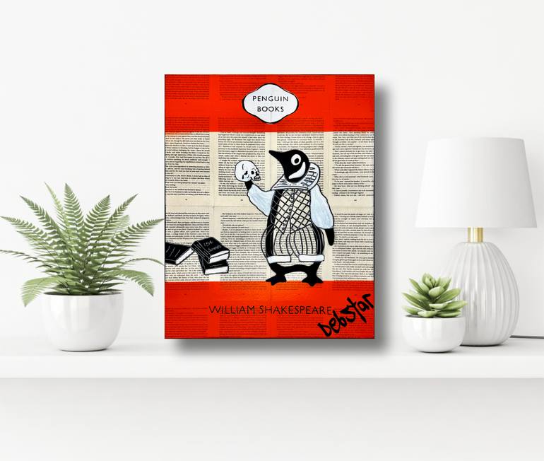 Original Black & White Animal Painting by Deborah Lang