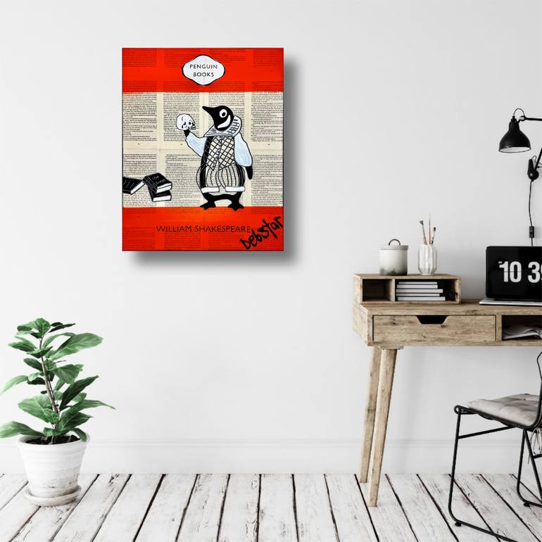 Original Black & White Animal Painting by Deborah Lang