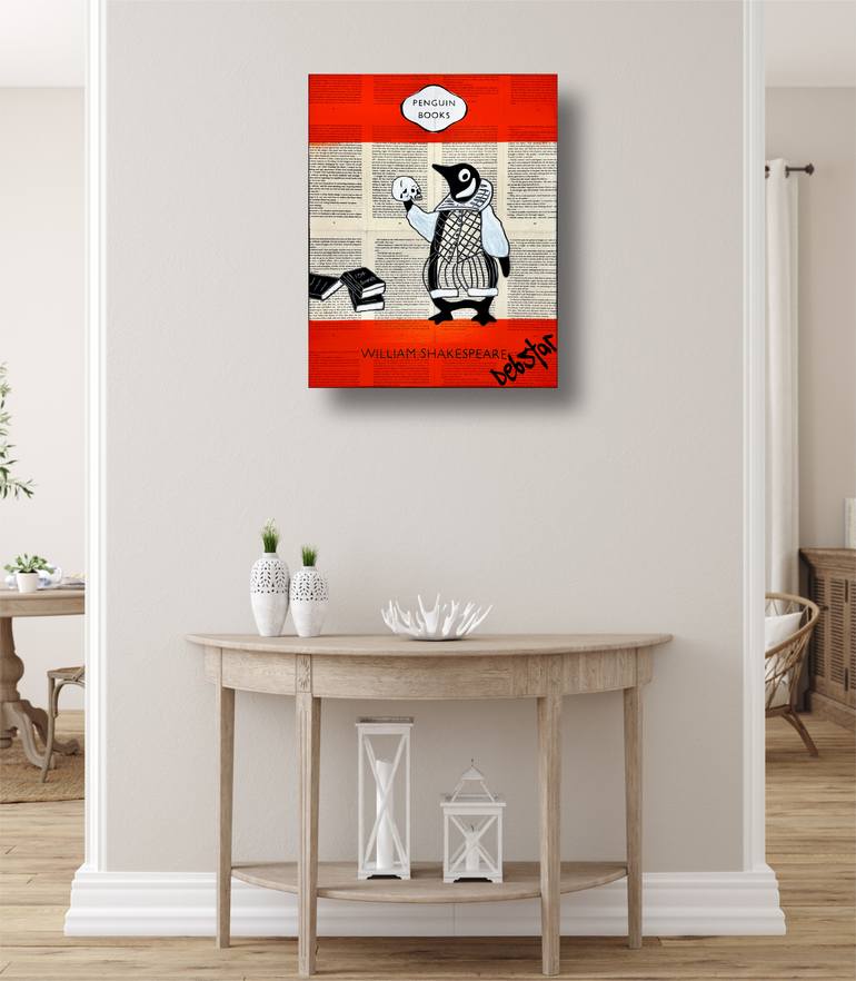 Original Black & White Animal Painting by Deborah Lang