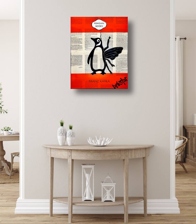 Original Black & White Animal Painting by Deborah Lang