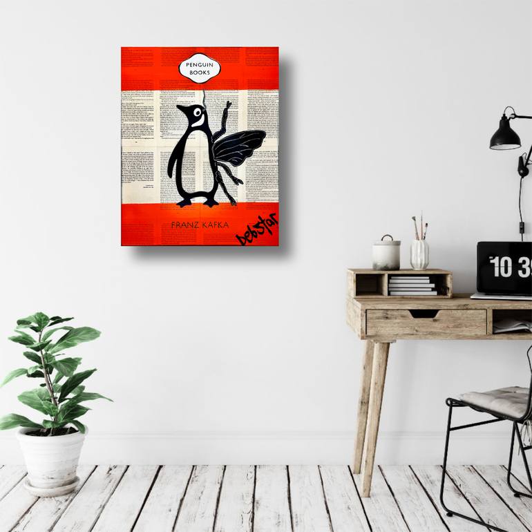 Original Black & White Animal Painting by Deborah Lang