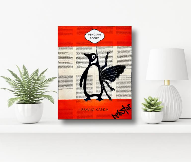 Original Black & White Animal Painting by Deborah Lang