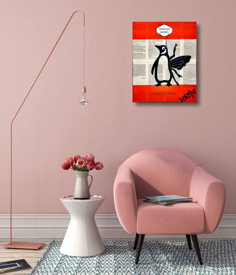 Original Black & White Animal Painting by Deborah Lang