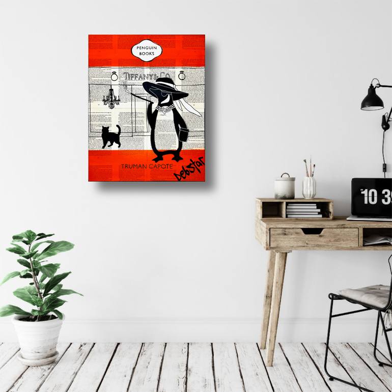 Original Black & White Animal Painting by Deborah Lang