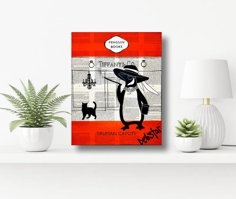 Original Black & White Animal Painting by Deborah Lang