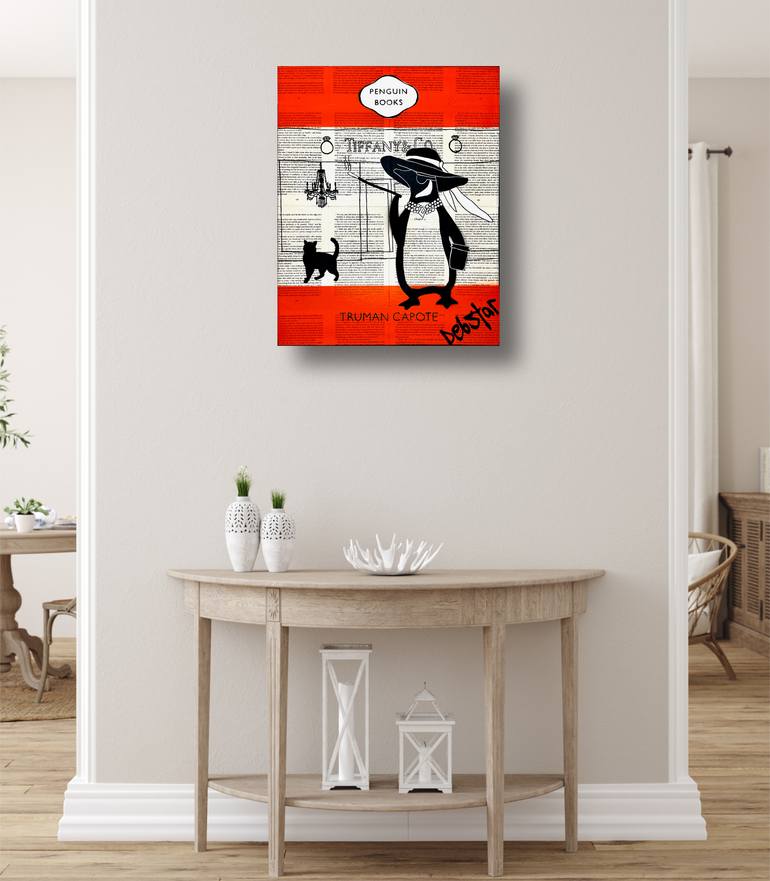 Original Black & White Animal Painting by Deborah Lang