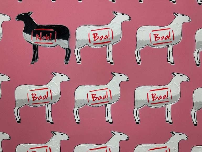 Original Pop Art Animal Painting by Deborah Lang