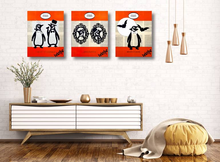 Original Black & White Animal Painting by Deborah Lang