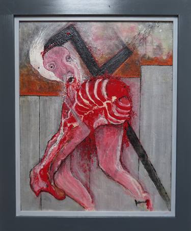 Original Figurative Mortality Painting by Alan Pringle