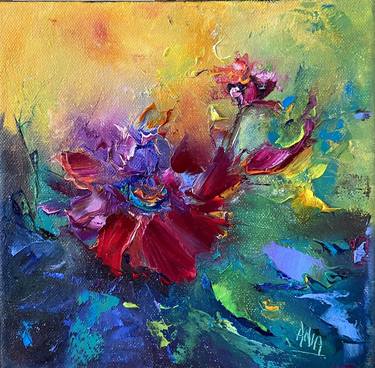 Print of Abstract Floral Paintings by Anna Blasinska