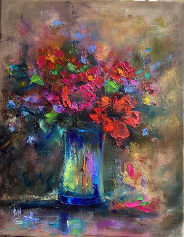 Original Impressionism Still Life Paintings by Anna Blasinska