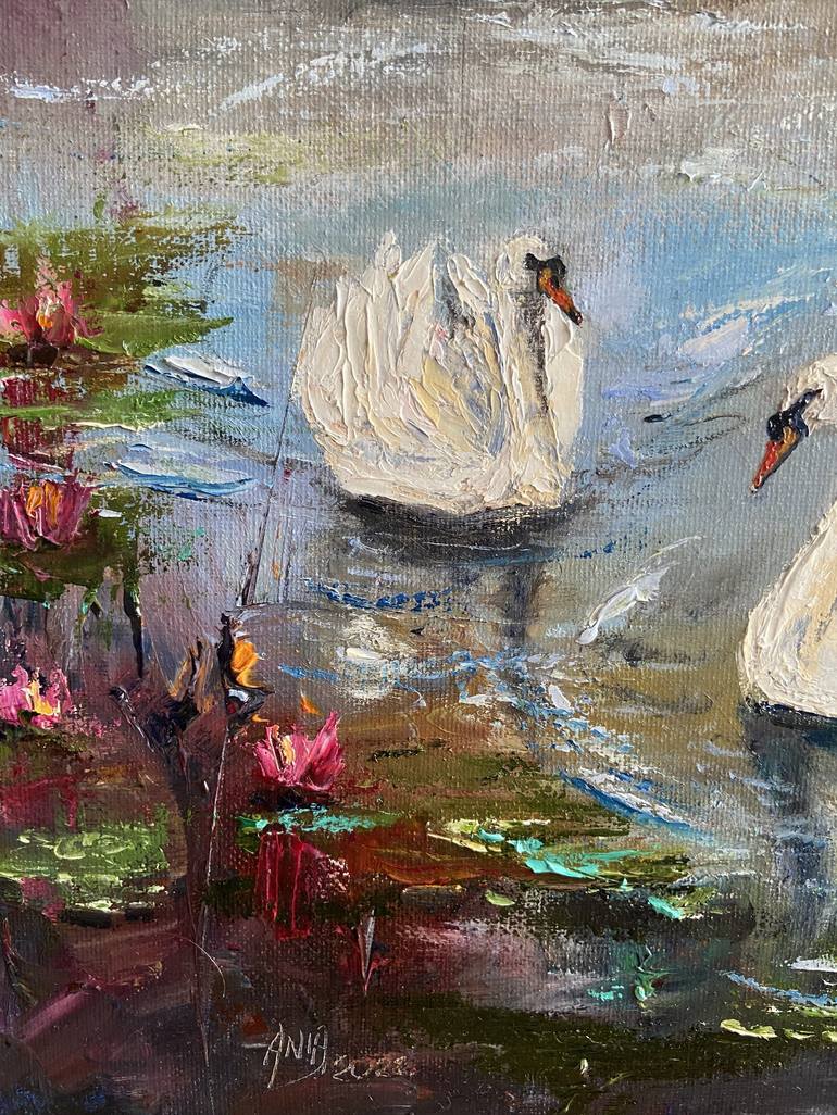 Original Impressionism Nature Painting by Anna Blasinska