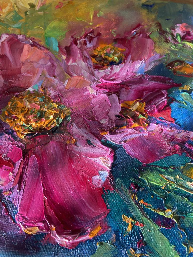 Original Floral Painting by Anna Blasinska