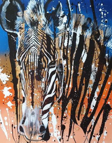 Original Abstract Animal Paintings by Rosie Tretter