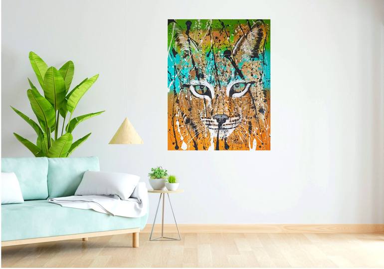 Original Abstract Animal Painting by Rosie Tretter