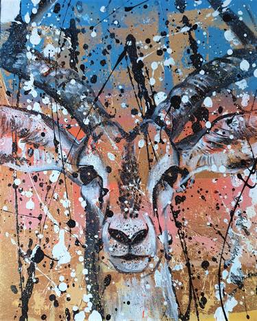 Original Abstract Animal Paintings by Rosie Tretter