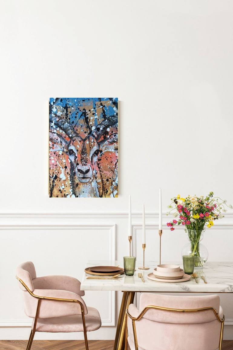 Original Abstract Animal Painting by Rosie Tretter