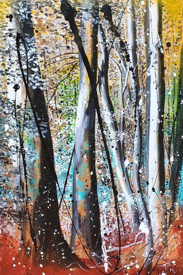 Original Abstract Landscape Paintings by Rosie Tretter