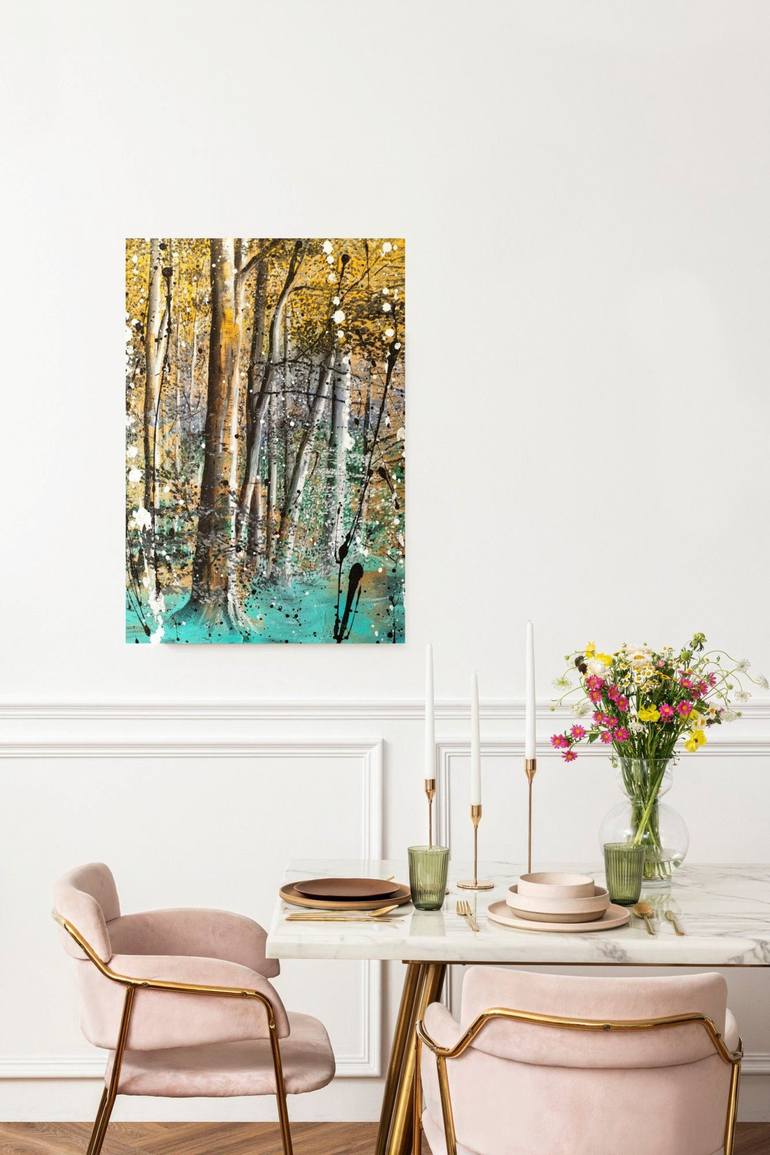 Original Abstract Landscape Painting by Rosie Tretter