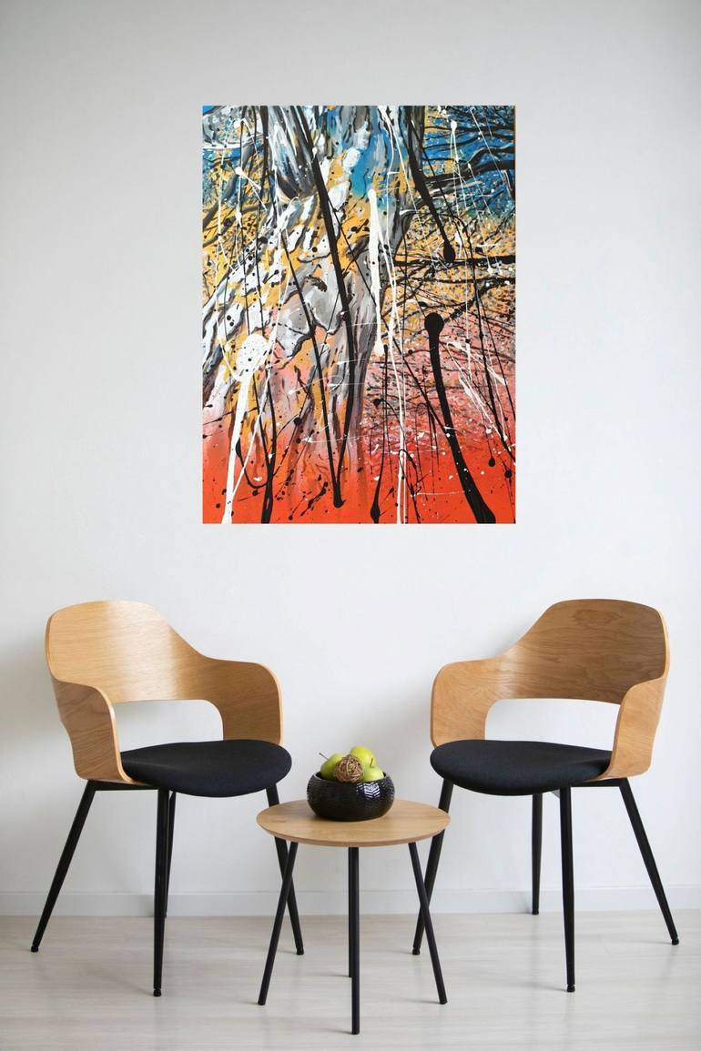 Original Abstract Landscape Painting by Rosie Tretter