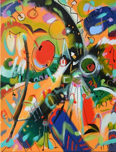 Original Abstract Love Paintings by Rolando Duartes