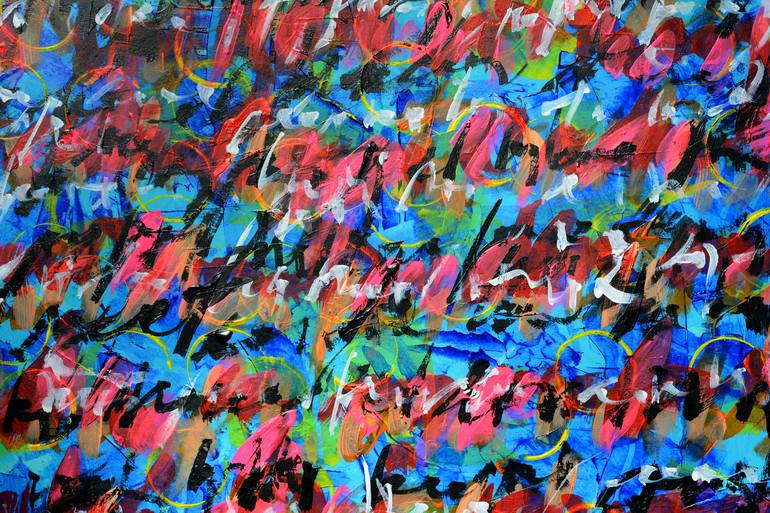 Original Expressionism Abstract Painting by Rolando Duartes