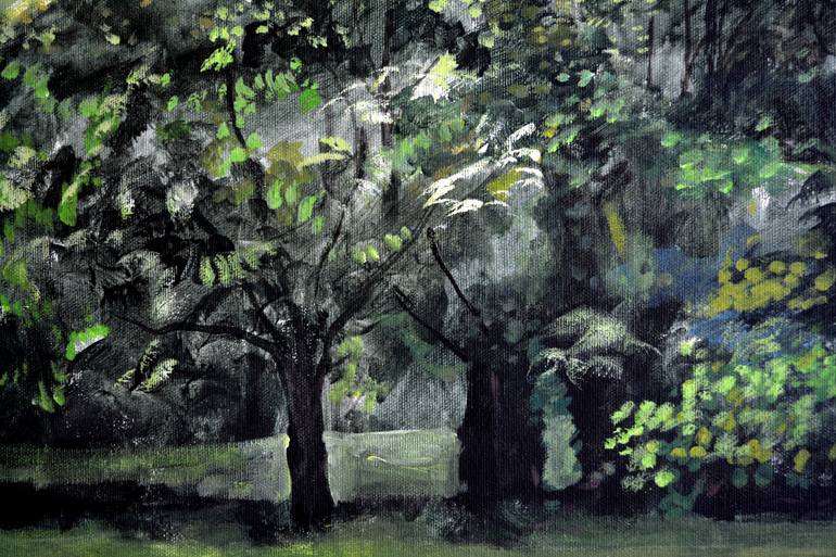 Original Impressionism Landscape Painting by Rolando Duartes