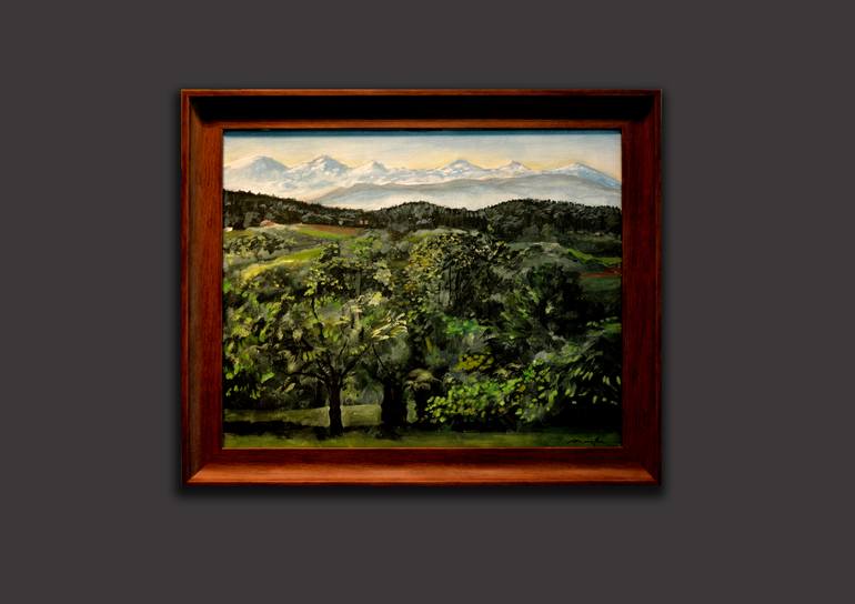 Original Impressionism Landscape Painting by Rolando Duartes
