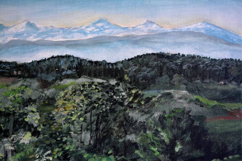 Original Impressionism Landscape Painting by Rolando Duartes