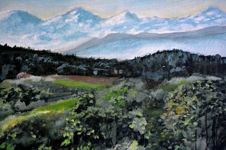 Original Impressionism Landscape Painting by Rolando Duartes