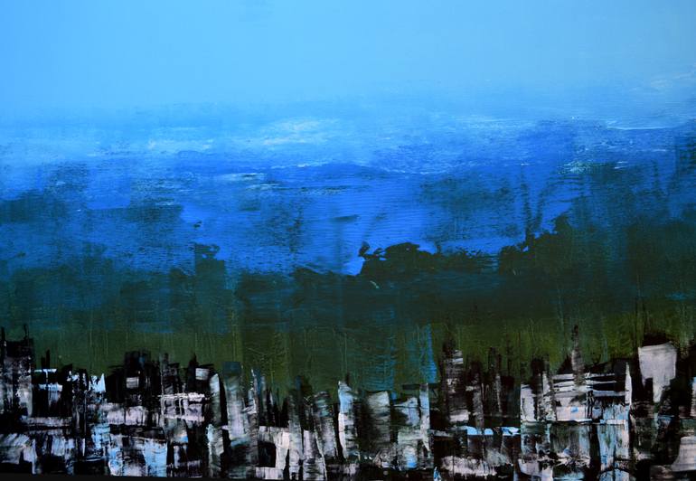 Original Abstract Landscape Painting by Rolando Duartes