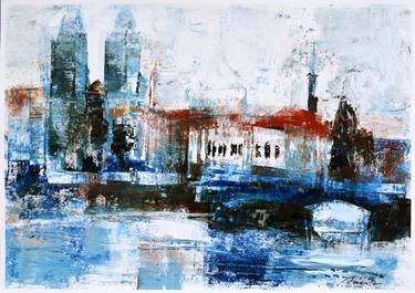 Original Expressionism Architecture Paintings by Rolando Duartes