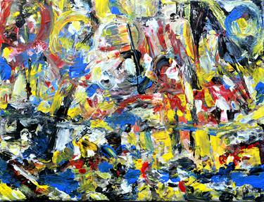 Original Abstract Expressionism Abstract Paintings by Rolando Duartes
