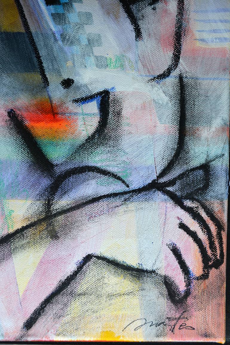 Original Abstract Expressionism Abstract Painting by Rolando Duartes