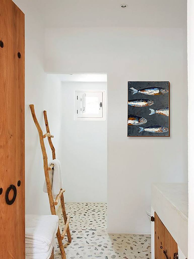 Original Conceptual Abstract Painting by Ileana Ostropolsky