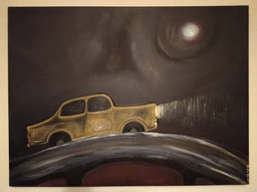 Original Surrealism Automobile Paintings by lynden jackson