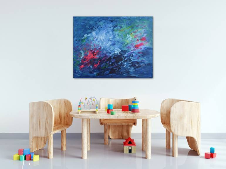 Original Conceptual Abstract Painting by Karolina Borovinskich