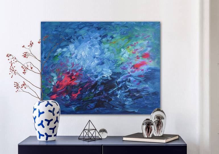 Original Conceptual Abstract Painting by Karolina Borovinskich