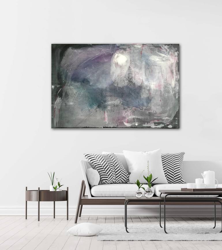 Original Abstract Expressionism Abstract Painting by Karolina Borovinskich