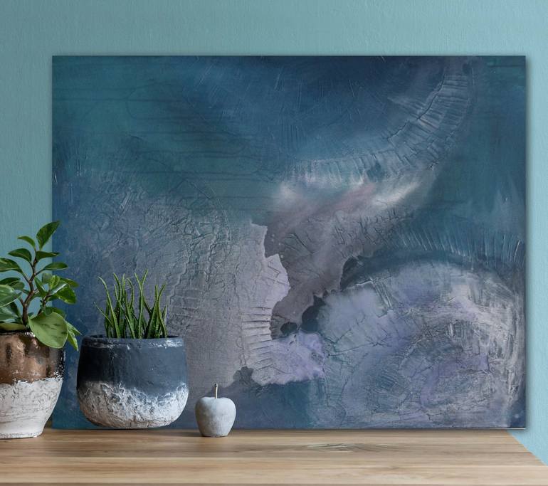 Original Conceptual Abstract Painting by Karolina Borovinskich